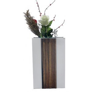 FLORERO DE MADERA